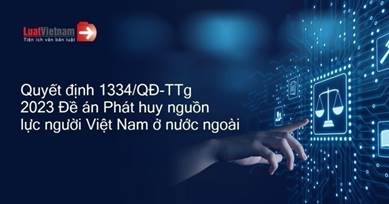 Quyết định 1334/QĐ-TTg 2023 Đề n Pht huy nguồn lực người Việt ...